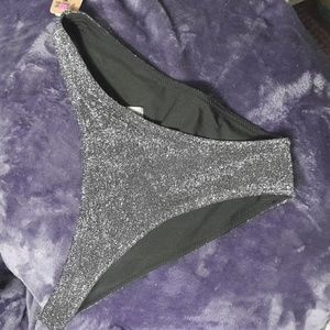 NWTPink Brazilian cut silver sparkle ❇ panties